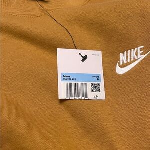Nike Tan Crewneck with White Logo